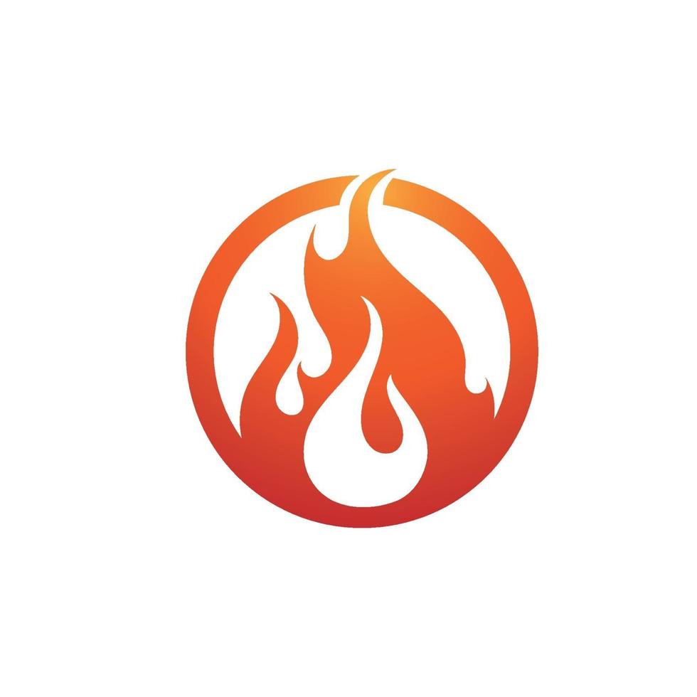 image de modèle de conception illustration vectorielle flamme de feu vecteur
