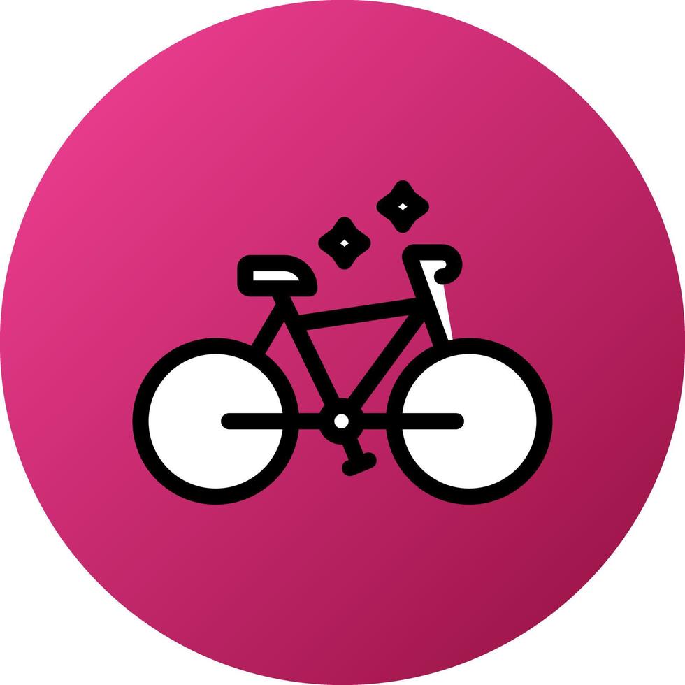 style d'icône de vélo vecteur