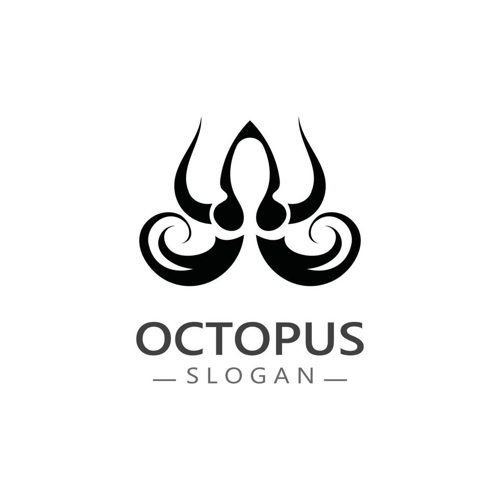 poulpe logo image conception icône illustration animal vecteur