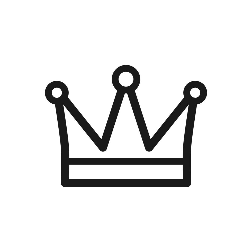 couronne icône, couronne logo modèle vecteur