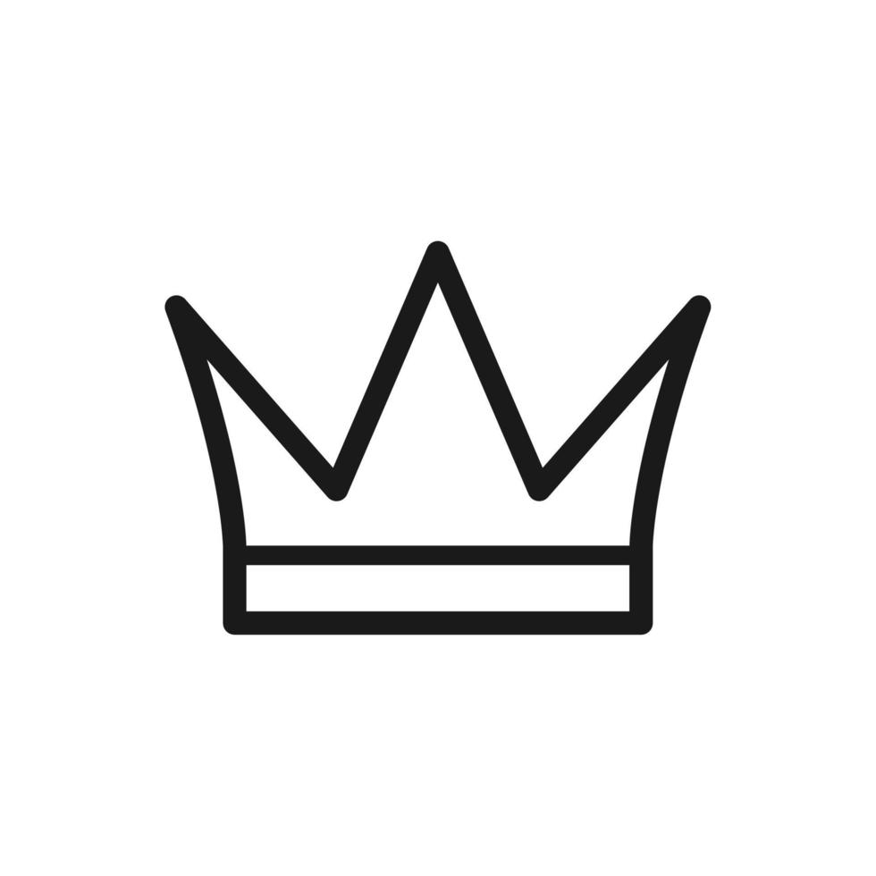 couronne icône, couronne logo modèle vecteur