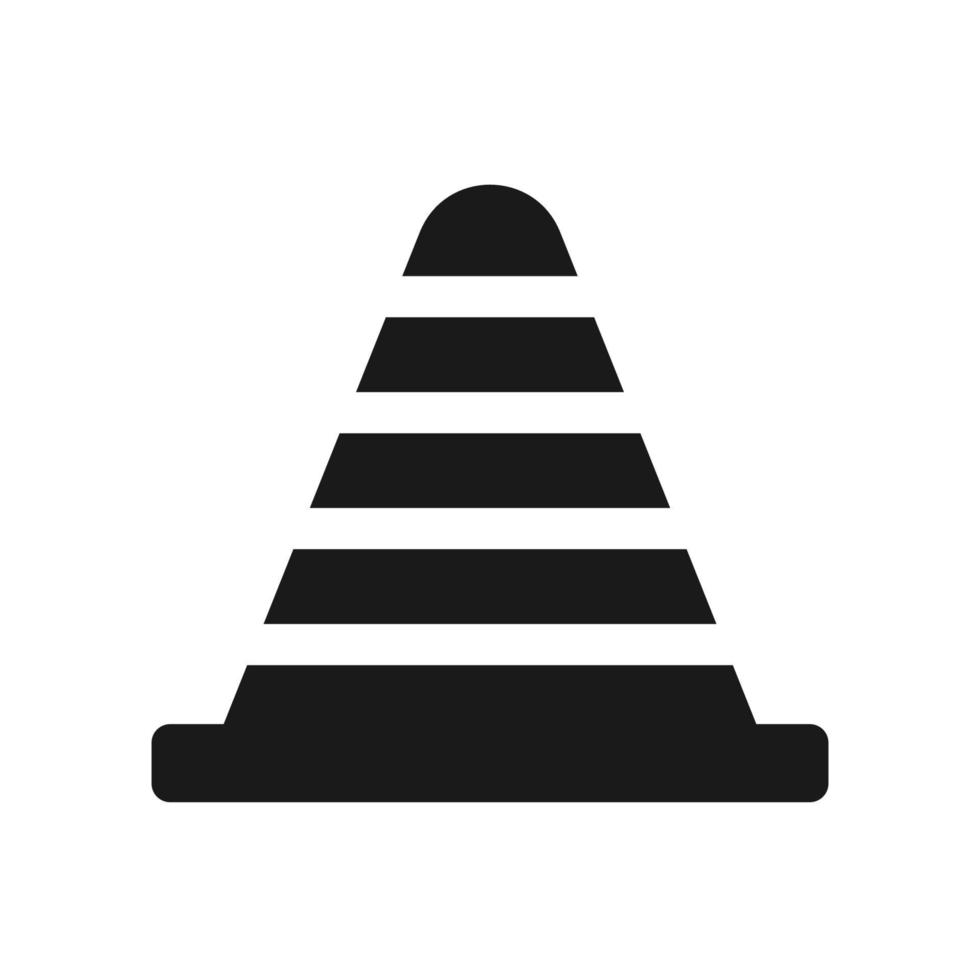icône de cône de signalisation vecteur