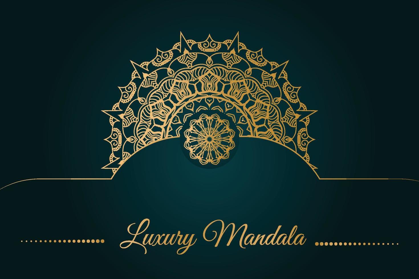 Créatif luxe décoratif mandala vecteur