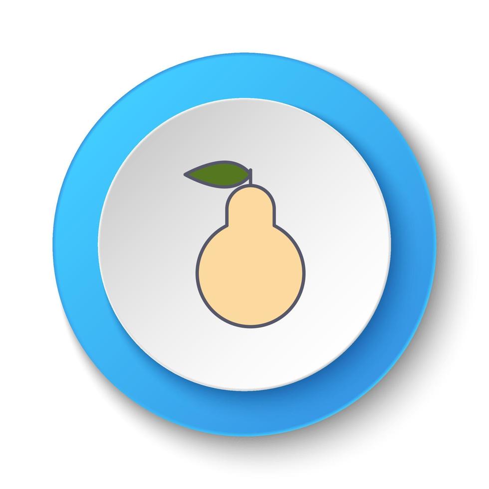 rond bouton pour la toile icône, pépin. bouton bannière rond, badge interface pour application illustration sur blanc Contexte vecteur