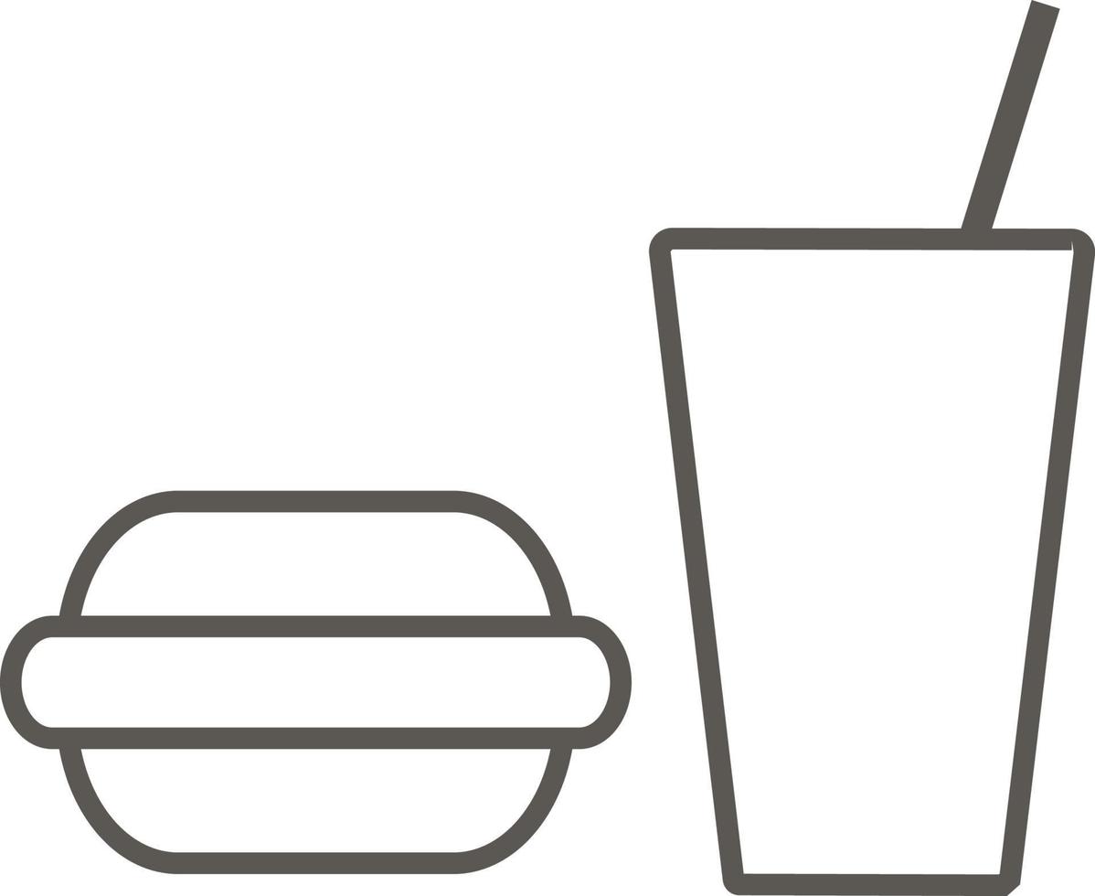 gencive Burger, boisson vecteur icône. Facile élément illustration de carte et la navigation concept. gencive Burger, boisson vecteur icône. réel biens concept vecteur illustration.