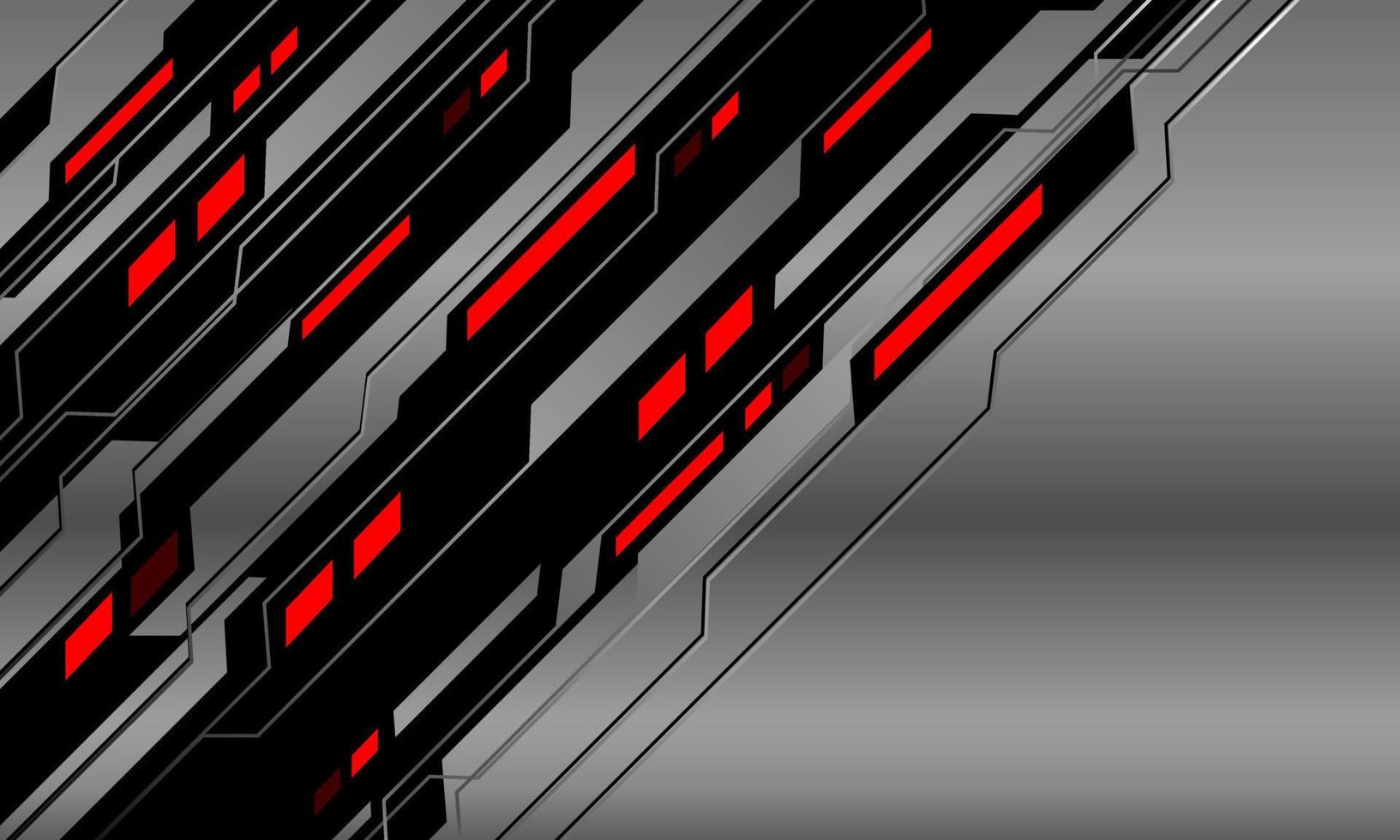 abstrait argent noir rouge lumière Puissance cyber modèle conception moderne futuriste La technologie Contexte vecteur