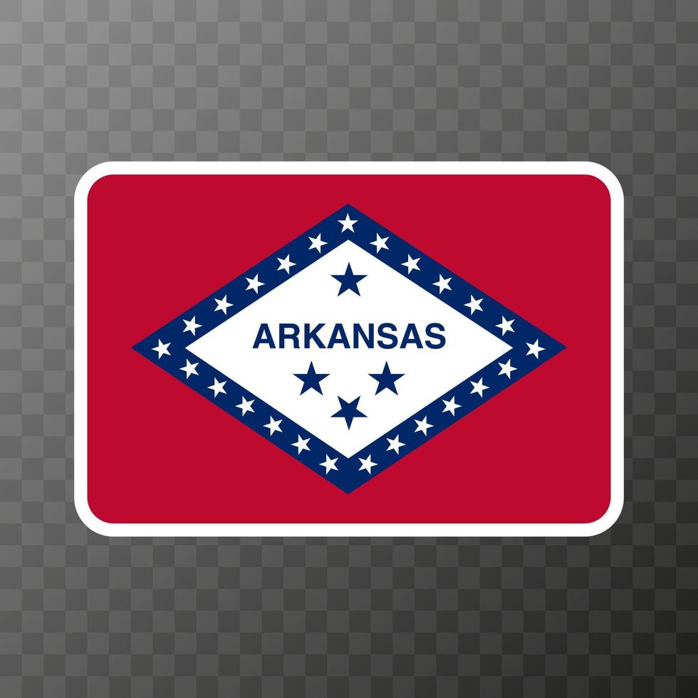 drapeau de l'état de l'arkansas. illustration vectorielle. vecteur