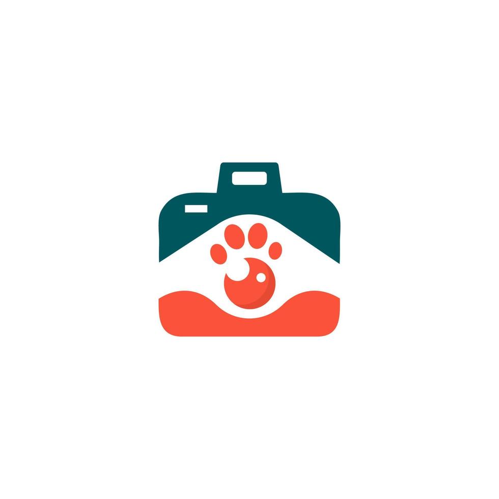 une logo pour une animal de compagnie magasin appelé patte imprimer. vecteur
