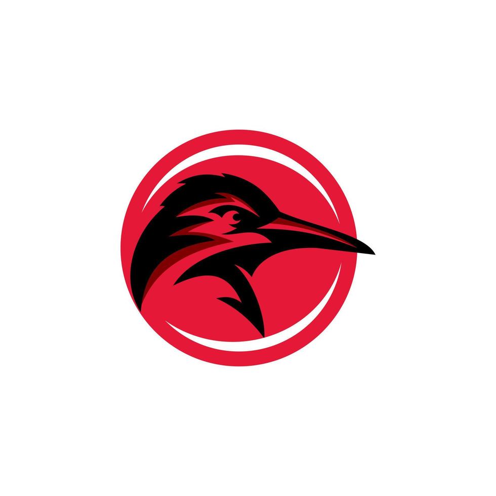 bétail aigrette oiseau logo conception. impressionnant bétail aigrette oiseau silhouette. une bétail aigrette oiseau logotype. vecteur