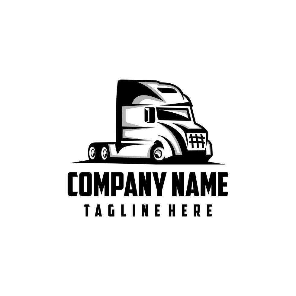 un camion logo conception vecteur inspiration