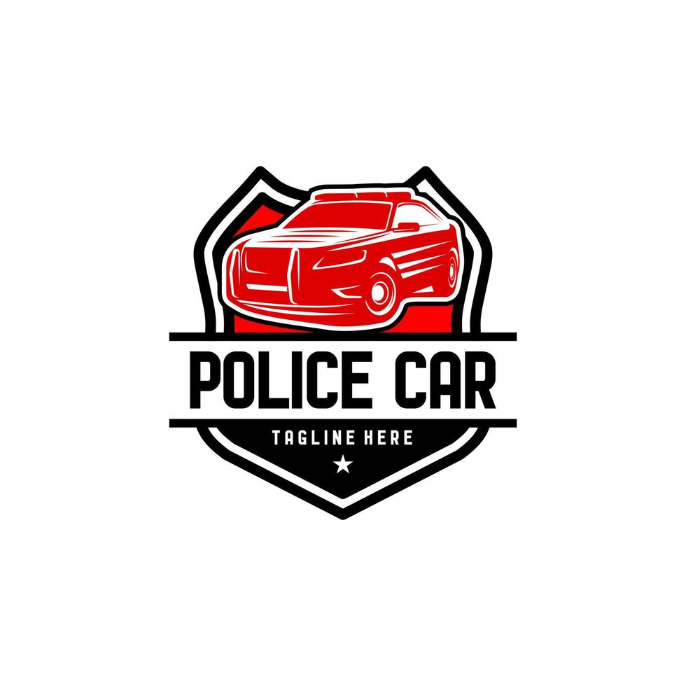 police voiture logo vecteur conception. impressionnant une police voiture logo. une police voiture logotype. police porter secours logo.