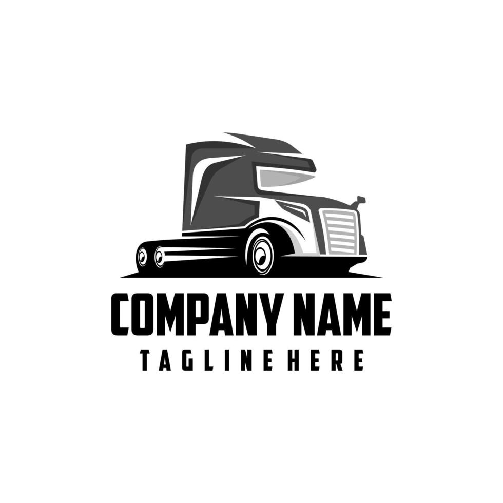 un camion logo conception vecteur inspiration