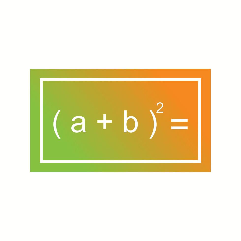 belle icône de vecteur de glyphe de formule