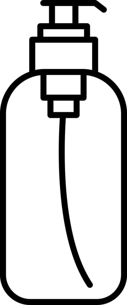 bouteille, récipient, emballage vecteur icône. contour bouteille, récipient, emballage vecteur icône