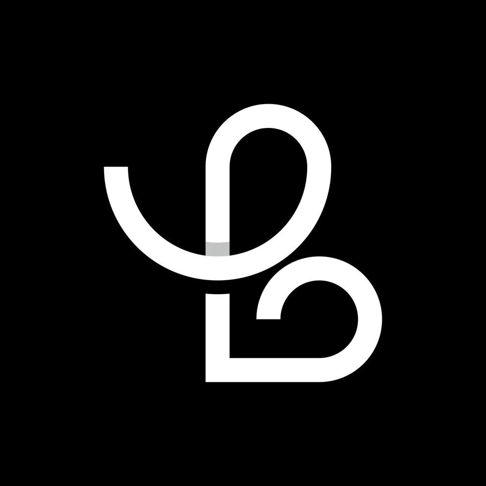 lettre b l'éléphant moderne ligne Facile logo vecteur