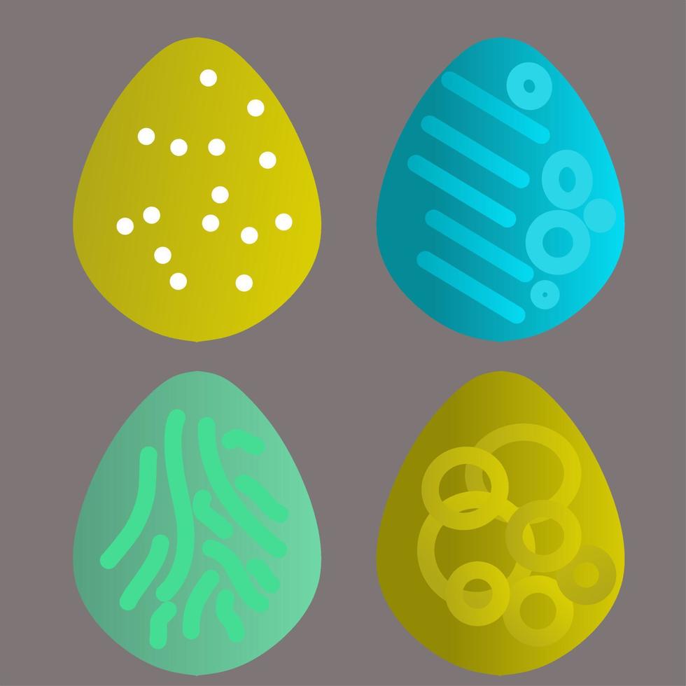 ensemble de coloré Pâques des œufs conception. Pâques conception élément vecteur