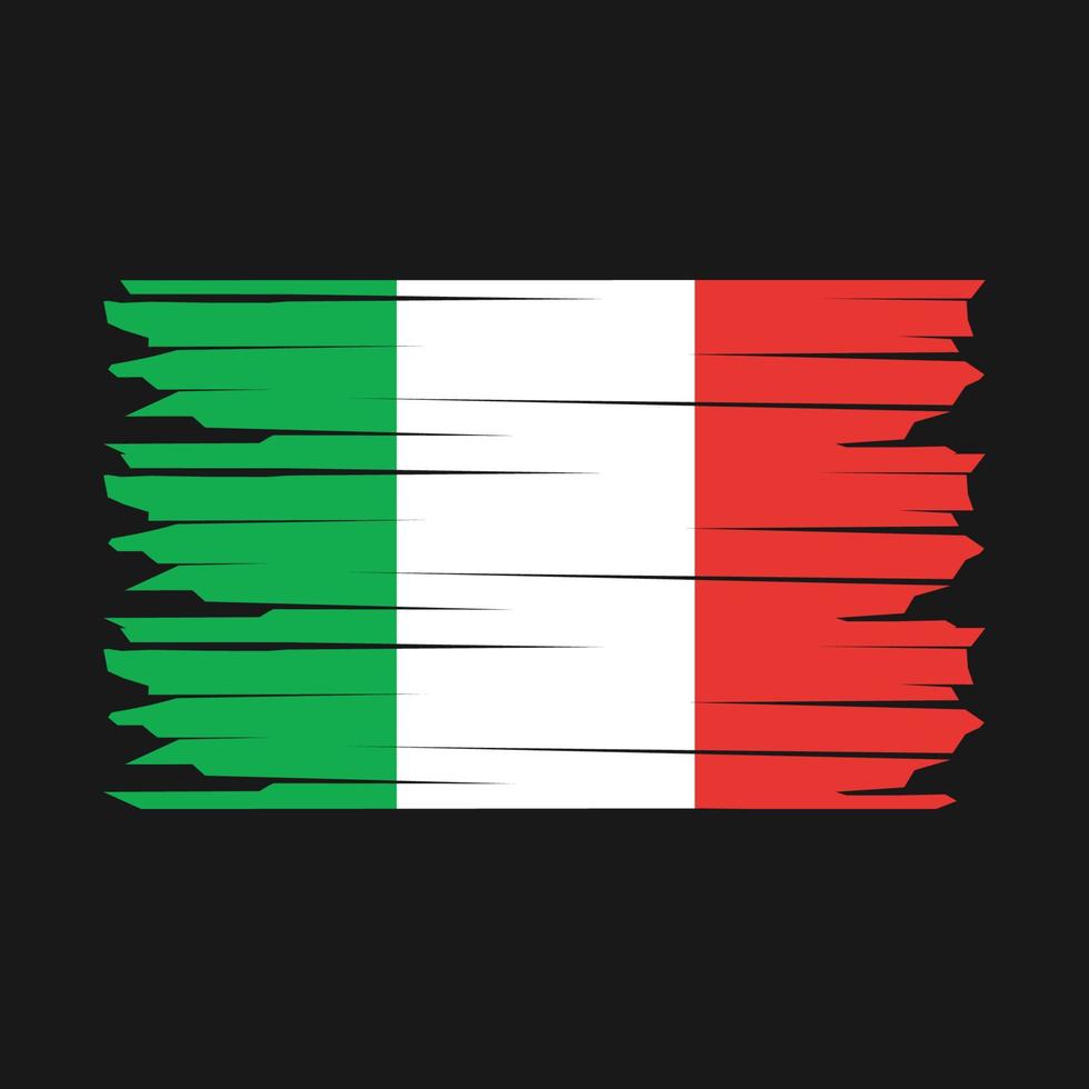 illustration du drapeau italien vecteur