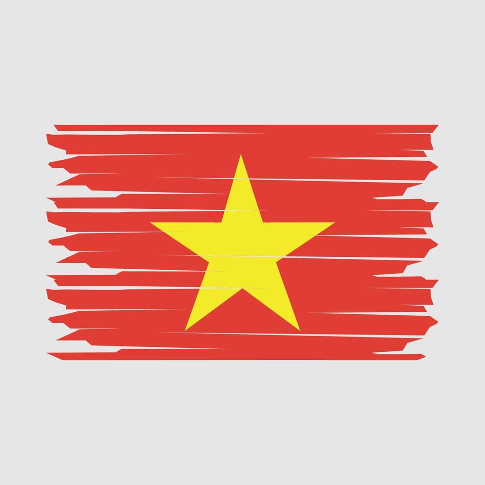 illustration du drapeau vietnamien vecteur