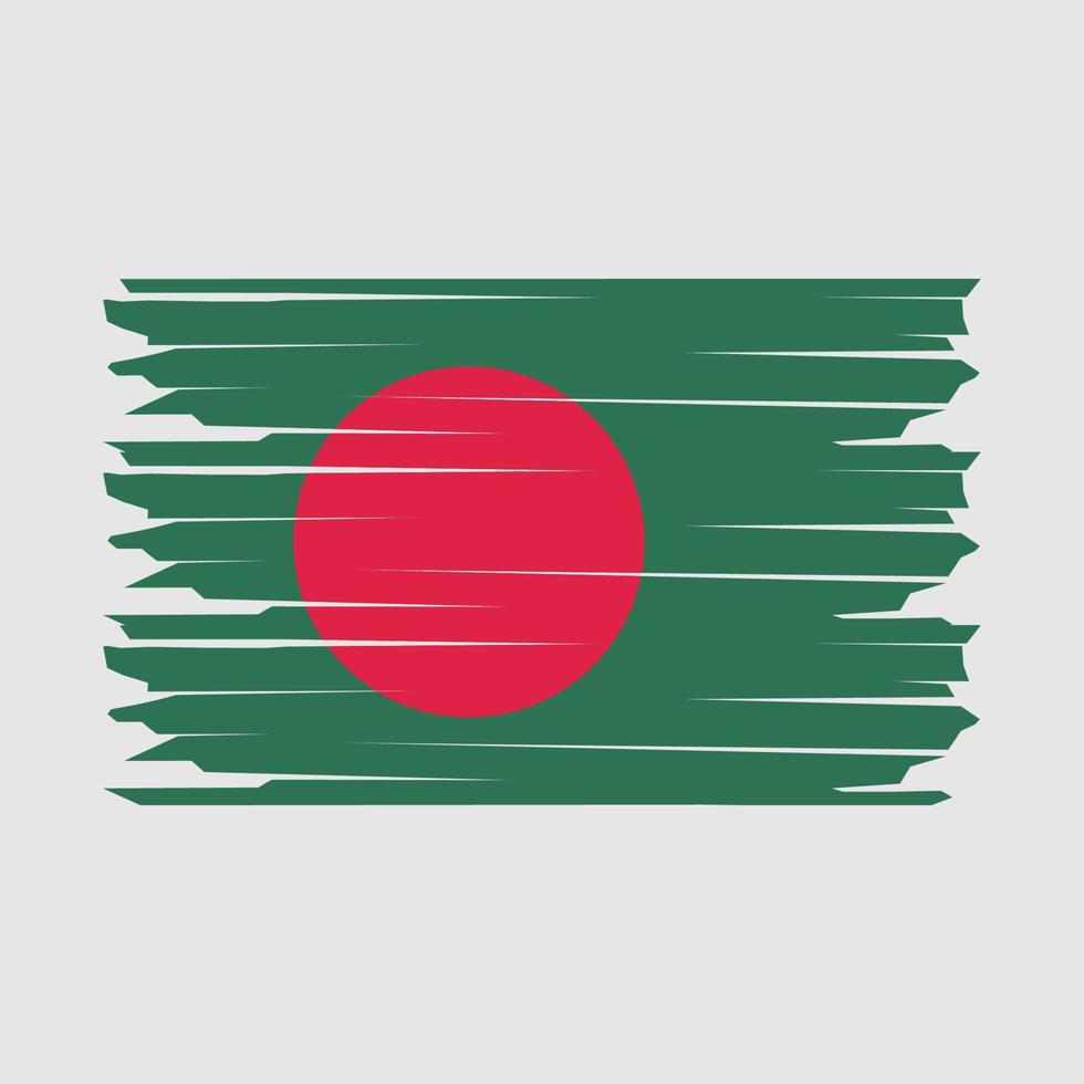 illustration du drapeau du bangladesh vecteur