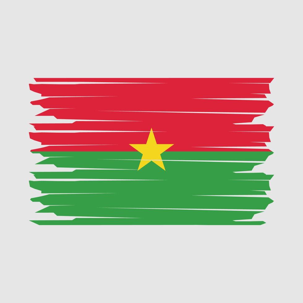 burkina faso drapeau illustration vecteur