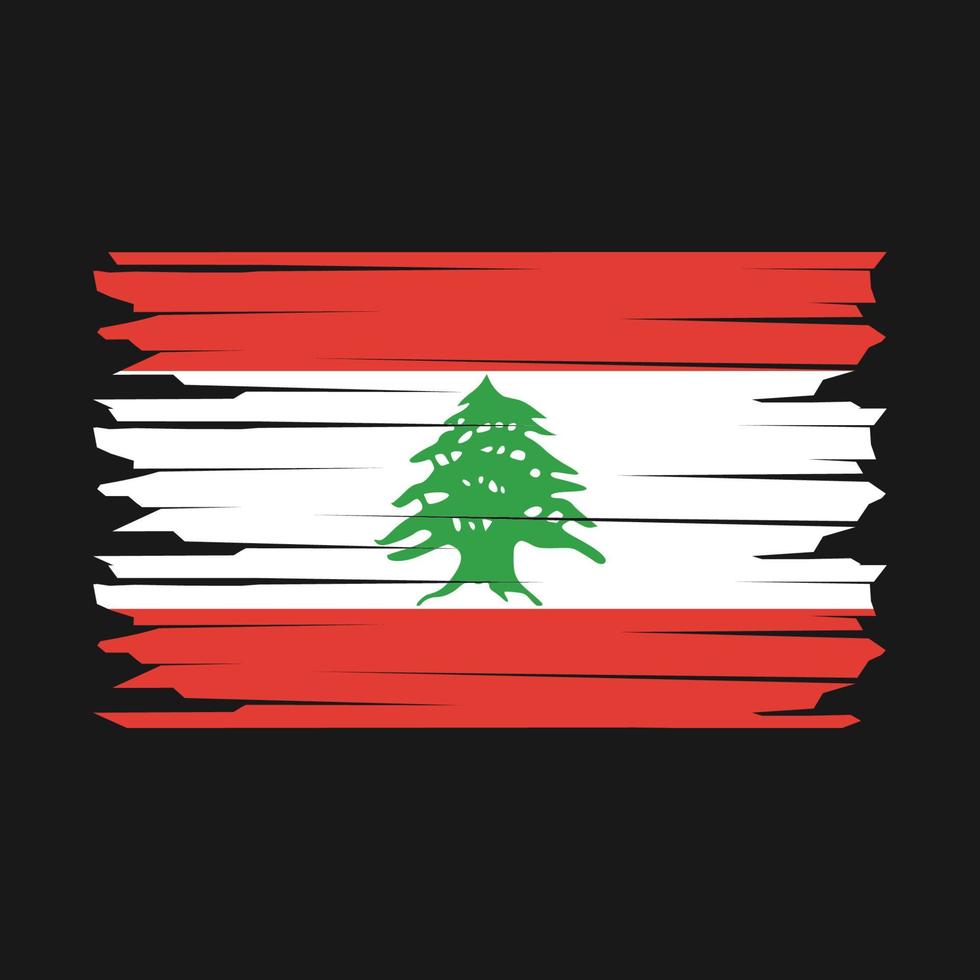 Liban drapeau illustration vecteur