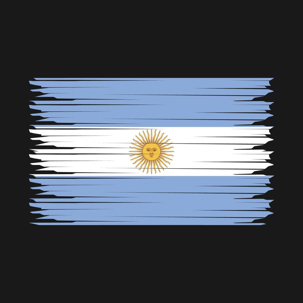 illustration du drapeau argentin vecteur