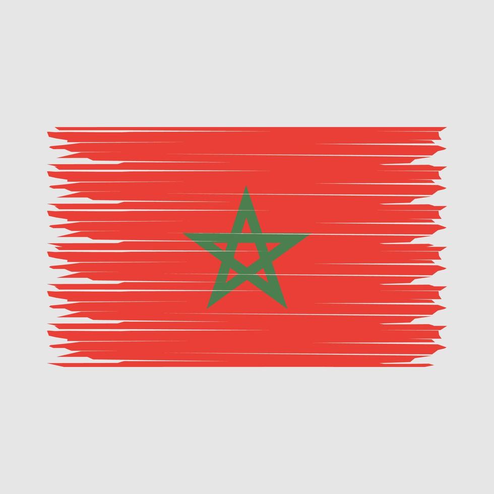 illustration du drapeau marocain vecteur