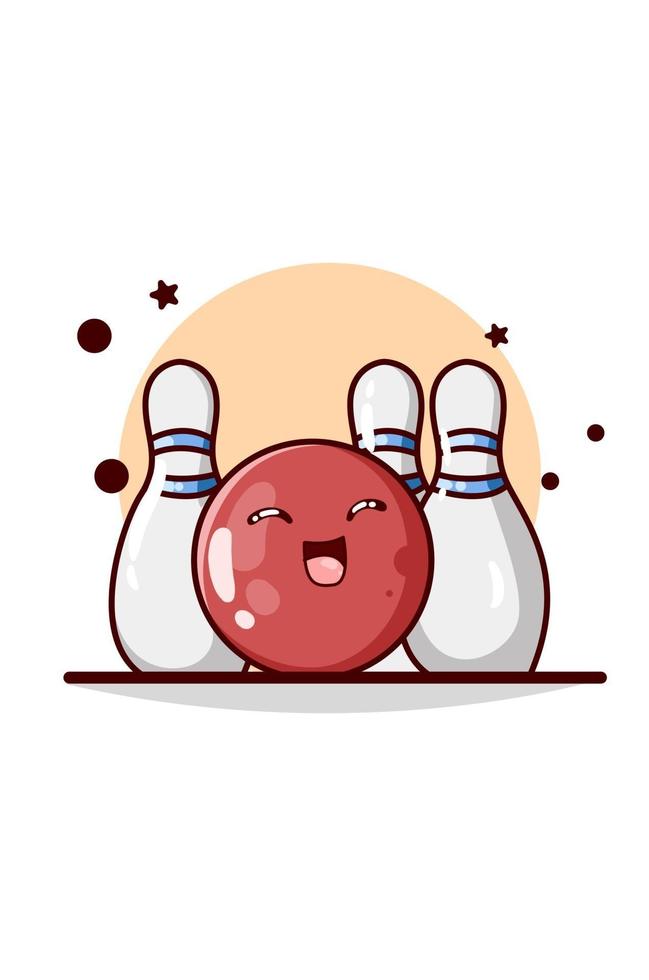 illustration vectorielle de bowling vecteur