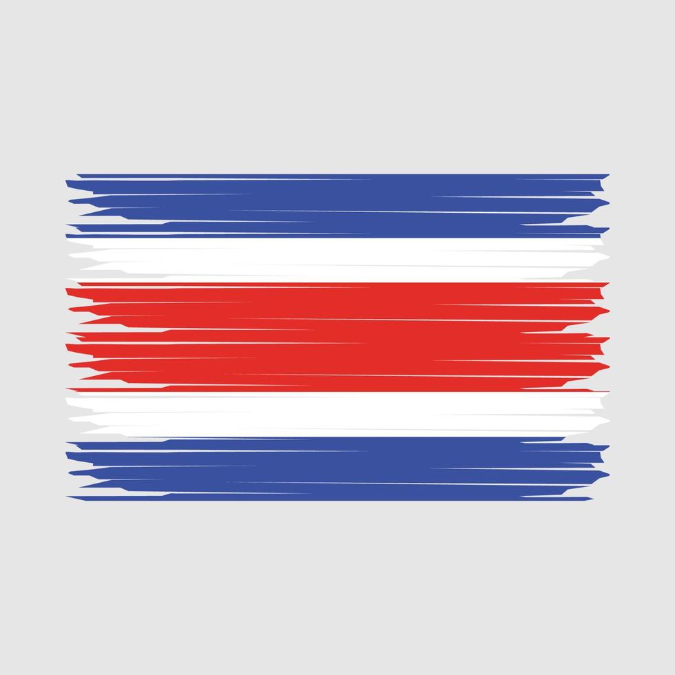 costa rica drapeau illustration vecteur