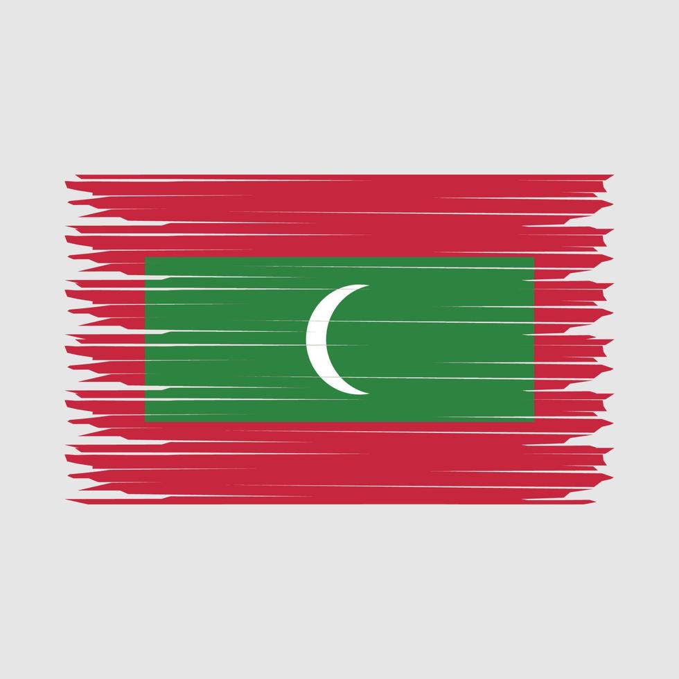 Maldives drapeau illustration vecteur