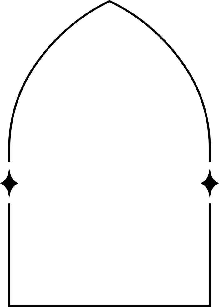 minimaliste linéaire arches cadre, éléments et des illustrations dans Facile linéaire style vecteur