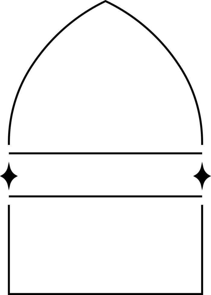 minimaliste linéaire arches cadre, éléments et des illustrations dans Facile linéaire style vecteur