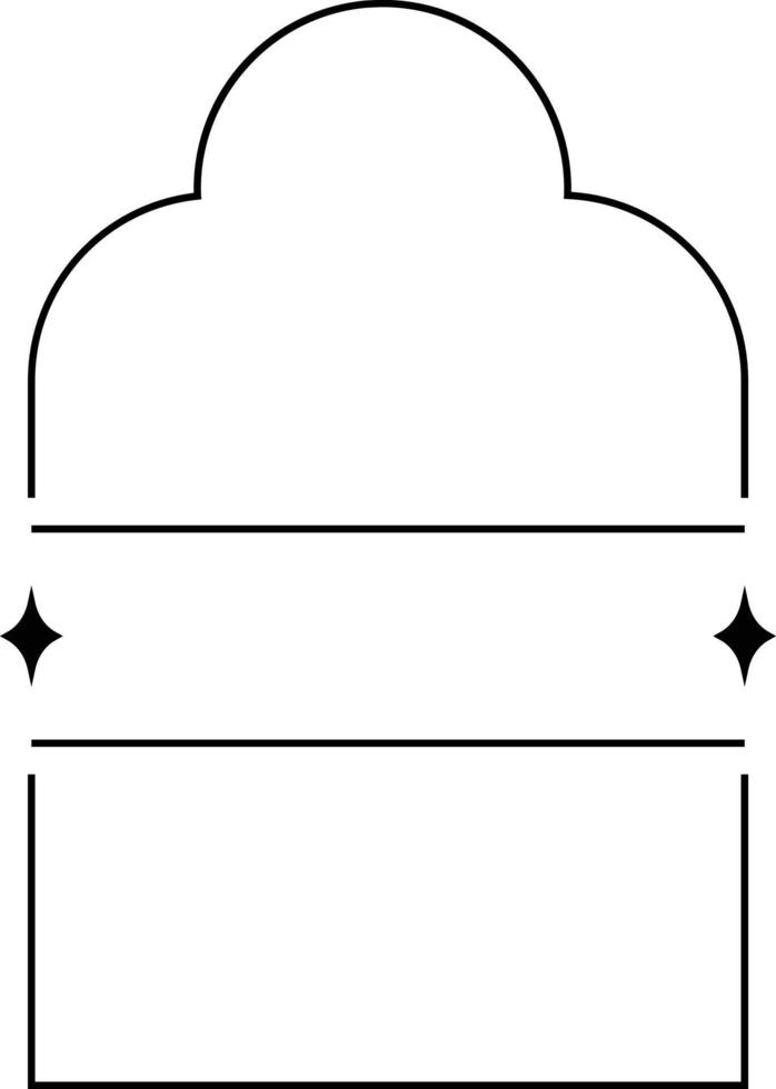 minimaliste linéaire arches cadre, éléments et des illustrations dans Facile linéaire style vecteur