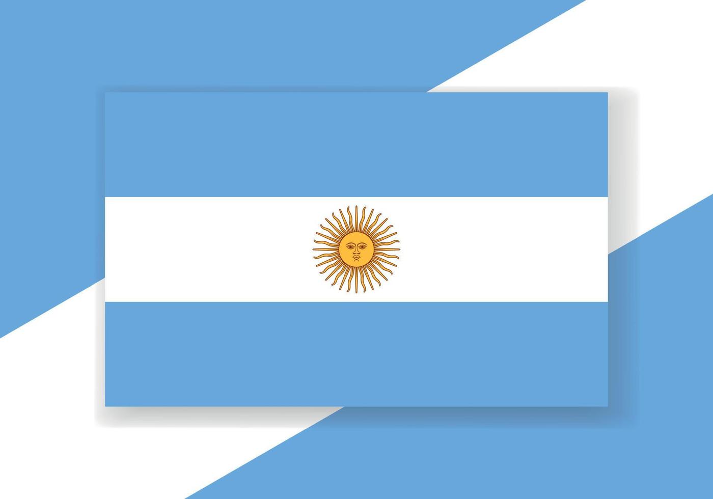 vecteur Argentine drapeau. pays drapeau conception. plat vecteur drapeau.