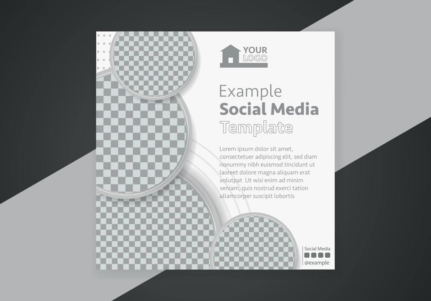 minimal conception mise en page. modifiable carré abstrait moderne géométrique forme bannière modèle pour social médias Publier promotion. vecteur