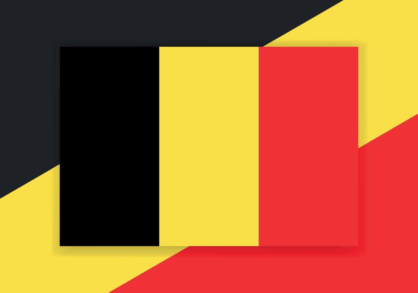 vecteur Belgique drapeau. pays drapeau conception. plat vecteur drapeau.