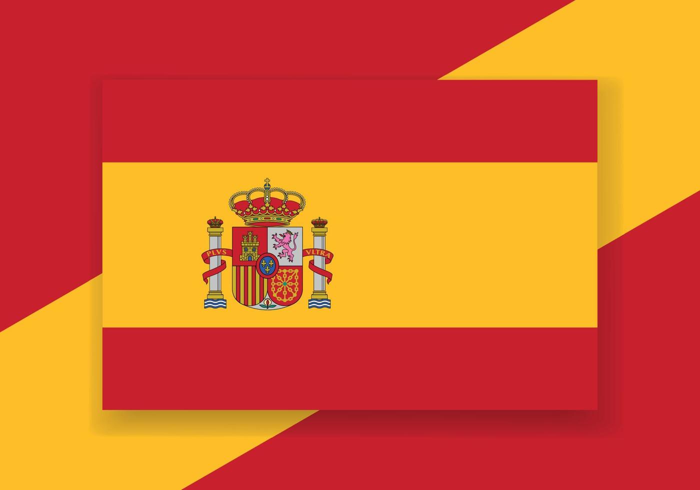 vecteur Espagne drapeau. pays drapeau conception. plat vecteur drapeau.