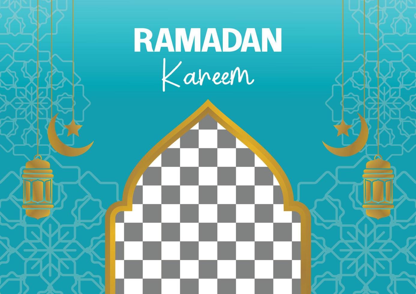 modifiable Ramadan vente affiche modèles. avec mandala, lune, étoile et lanterne ornements. conception pour social médias et la toile. vecteur illustration