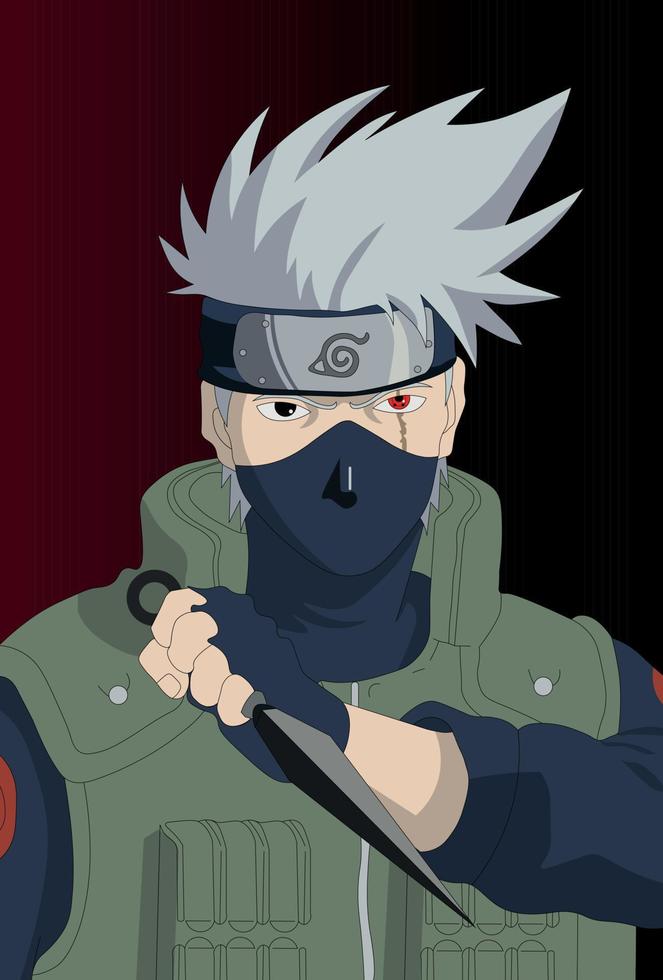 kakashi hatake conception vecteur