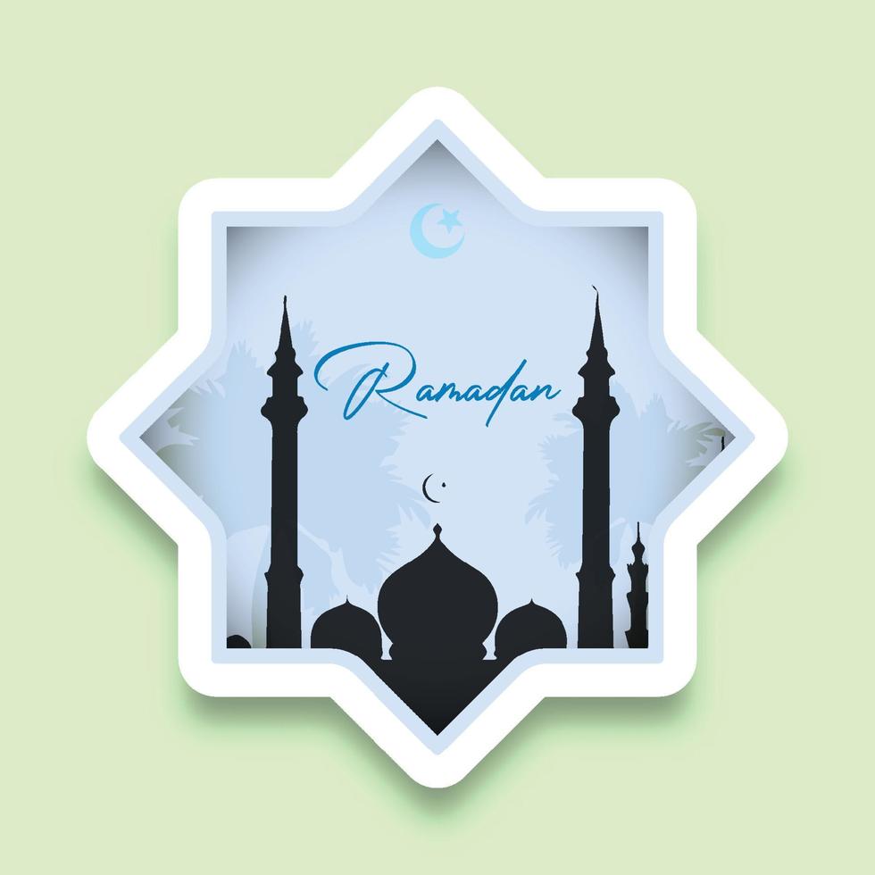 salutation carte ornements pour islamique vacances vecteur