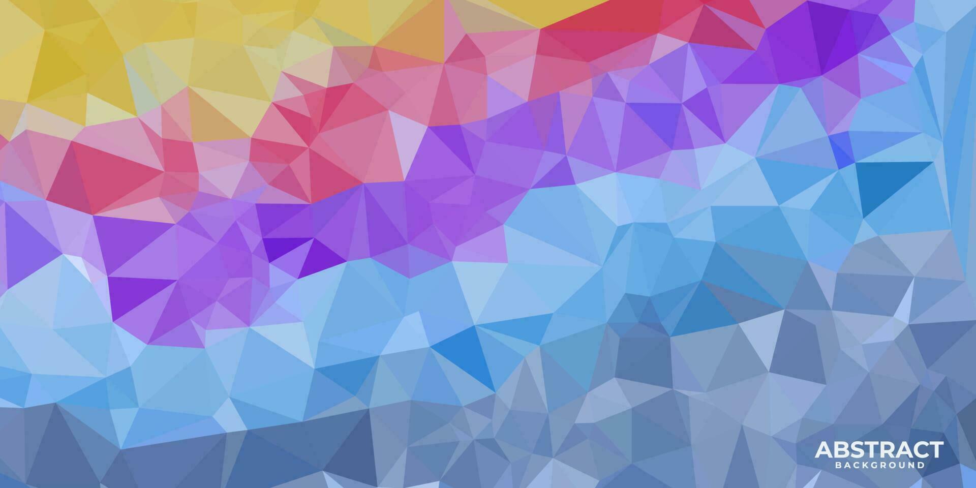 abstrait coloré avec des triangles vecteur