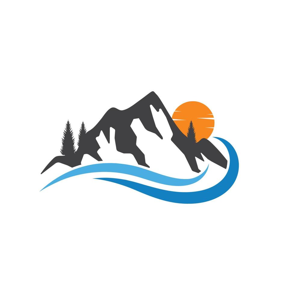 vecteur de logo de montagne