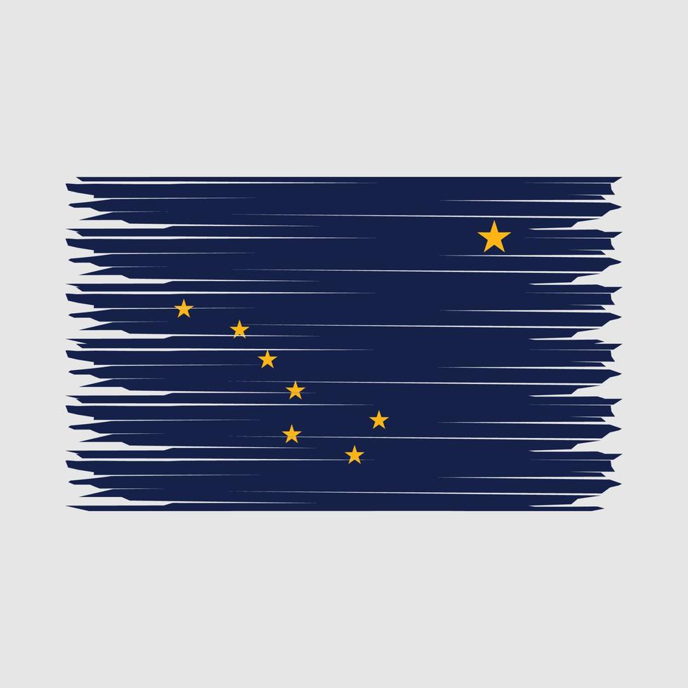 Alaska drapeau illustration vecteur