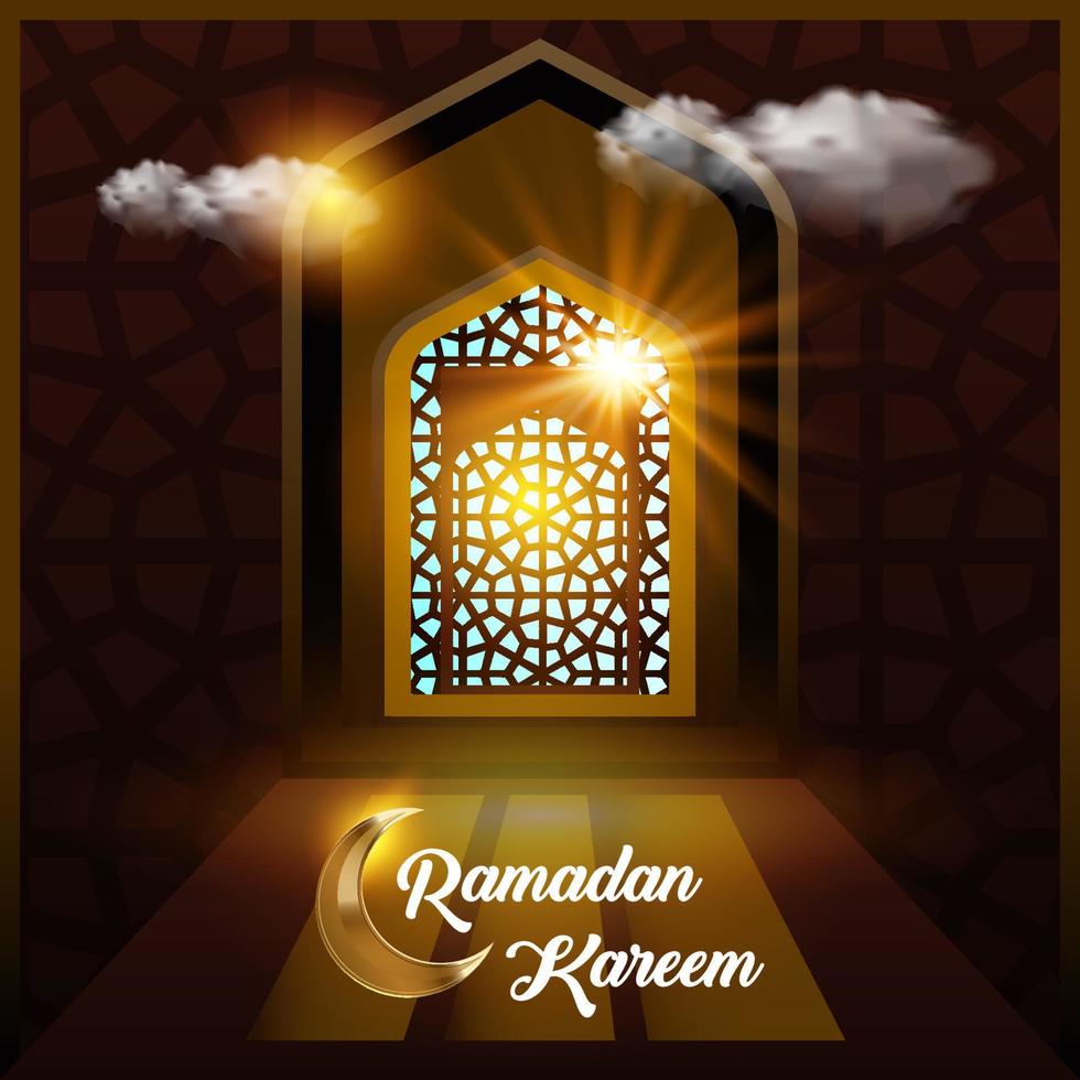 Ramadan kareem islamique Festival communauté prières Contexte modèle vecteur