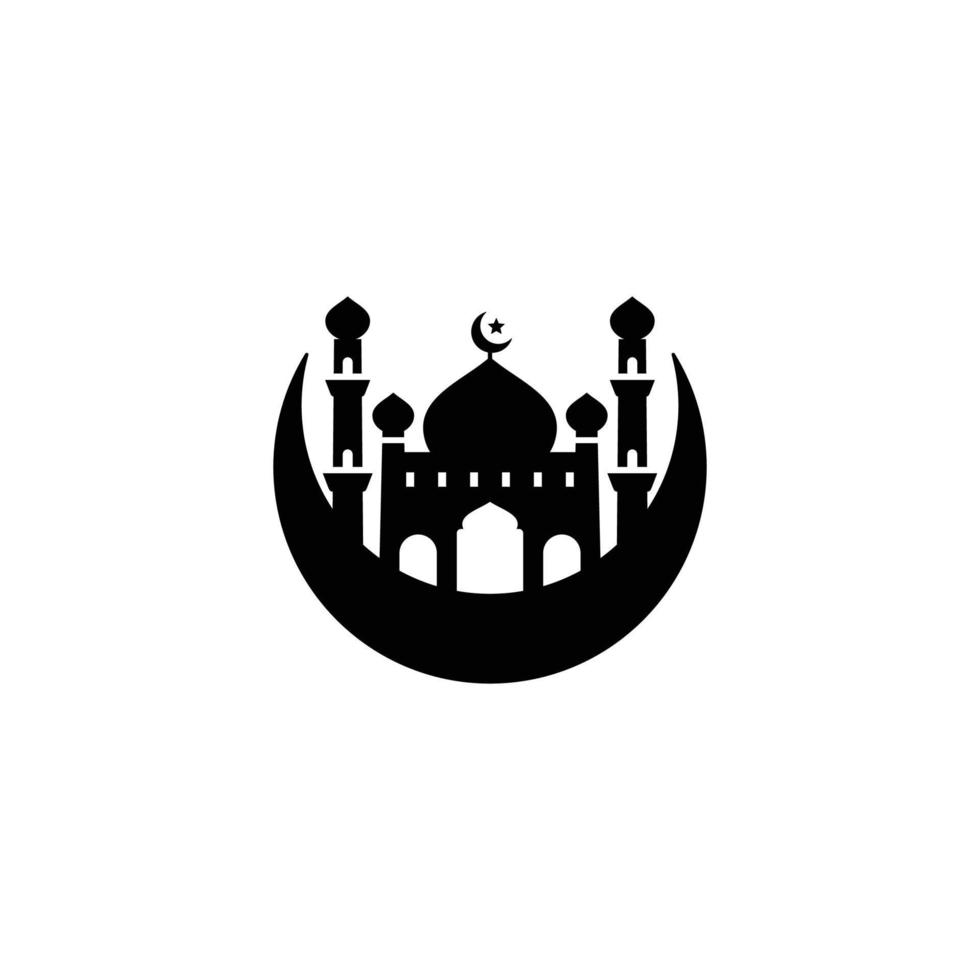 Ramadan Facile plat icône vecteur illustration. Ramadan icône. mosquée icône