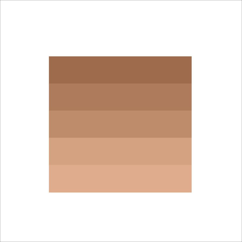 marron gradation bien pour palette Couleur vecteur