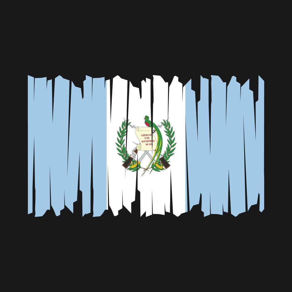 brosse drapeau guatemala vecteur