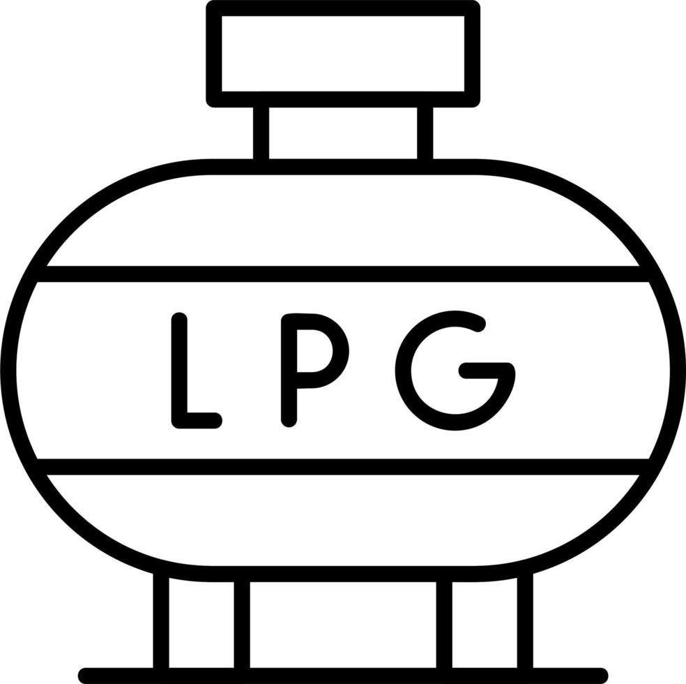 liquéfié pétrole gaz vecteur icône