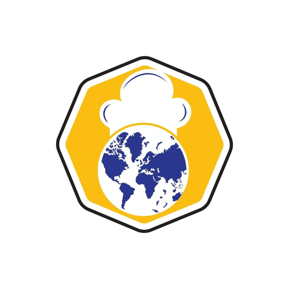 global chef vecteur logo conception.