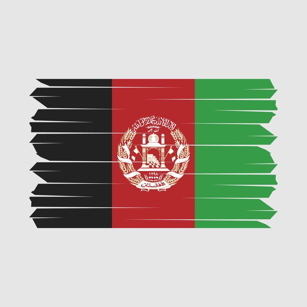 pinceau drapeau afghanistan vecteur